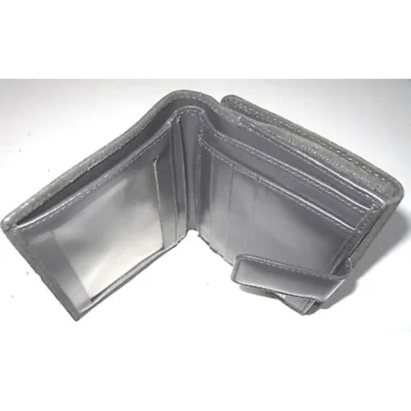 Gucci suede bi fold wallet Gray - Picture 3 of 3